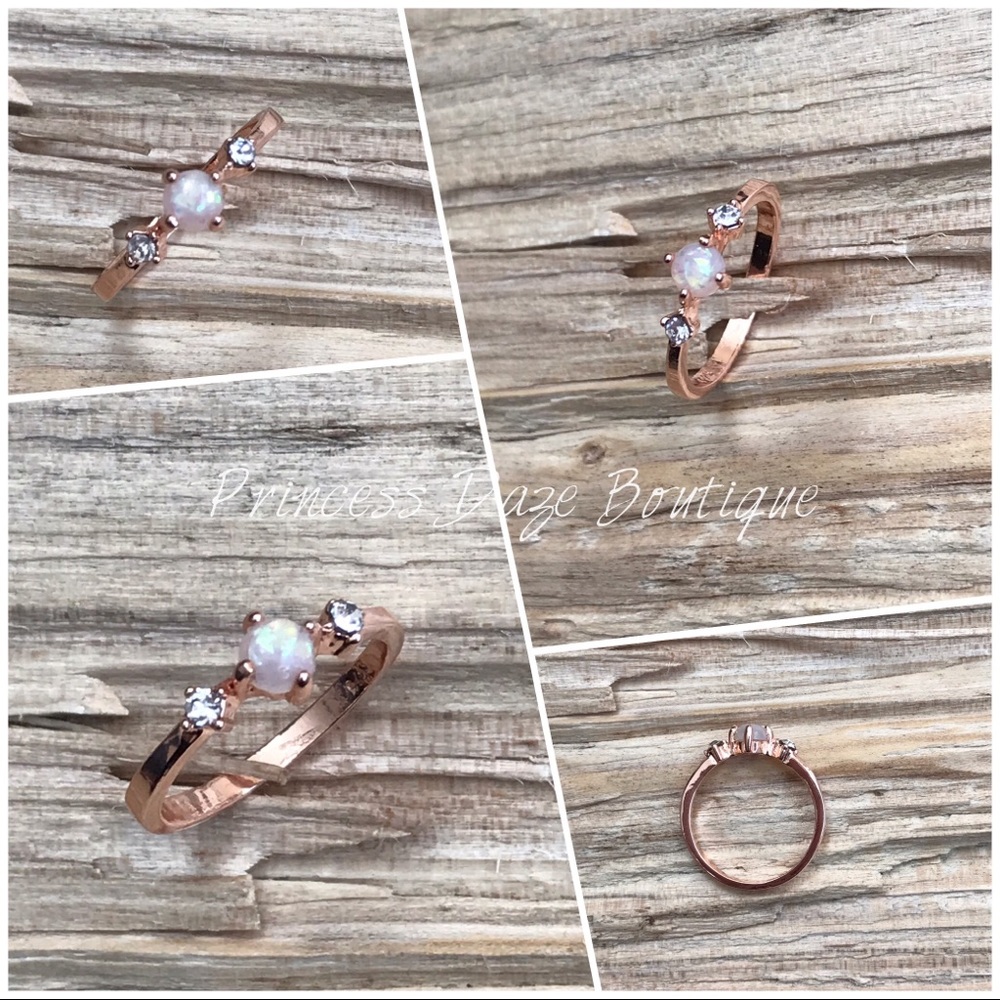 Vintage Opal Rose Gold‎ Ring
